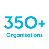 350+ Organisations