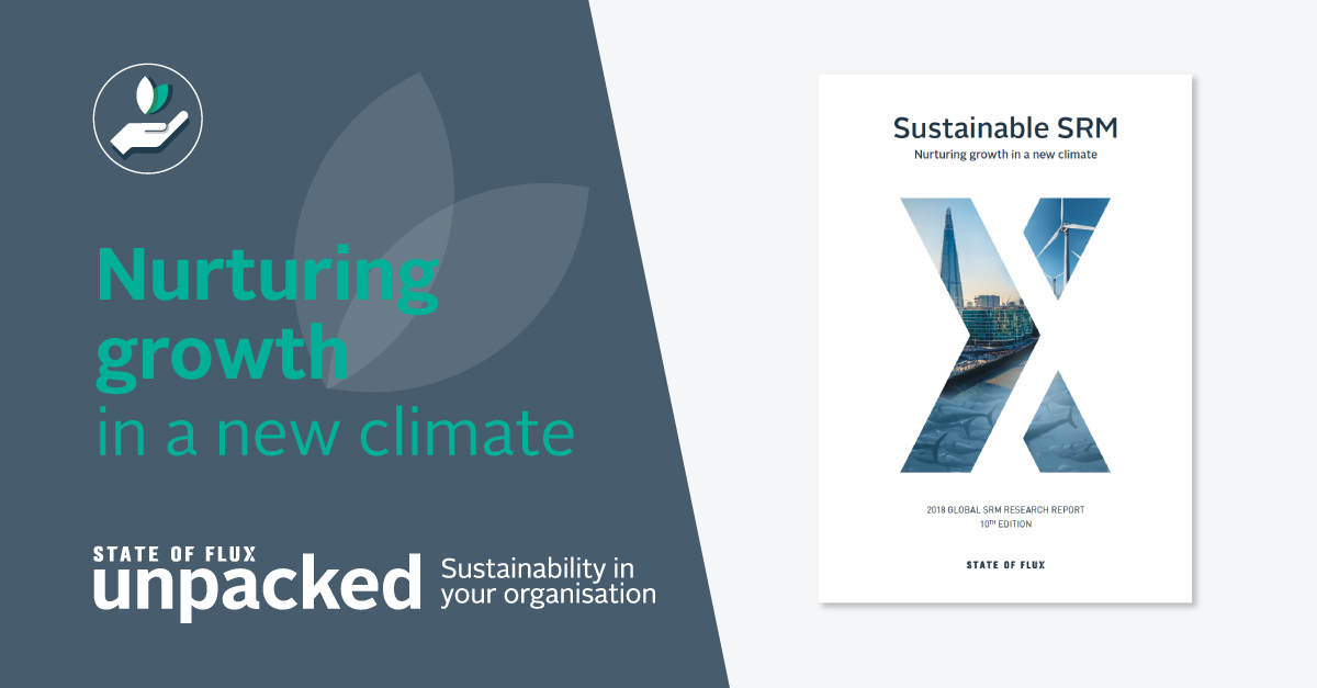 Sustainability SRM - Nurturing growth in a new climate